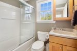 Shared full bathroom with shower and bath tub on the second floor